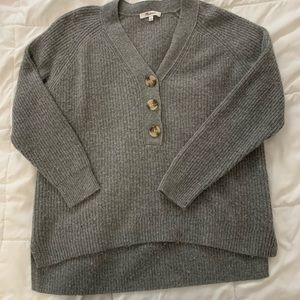 Madewell Broadway Wool Button Sweater - S